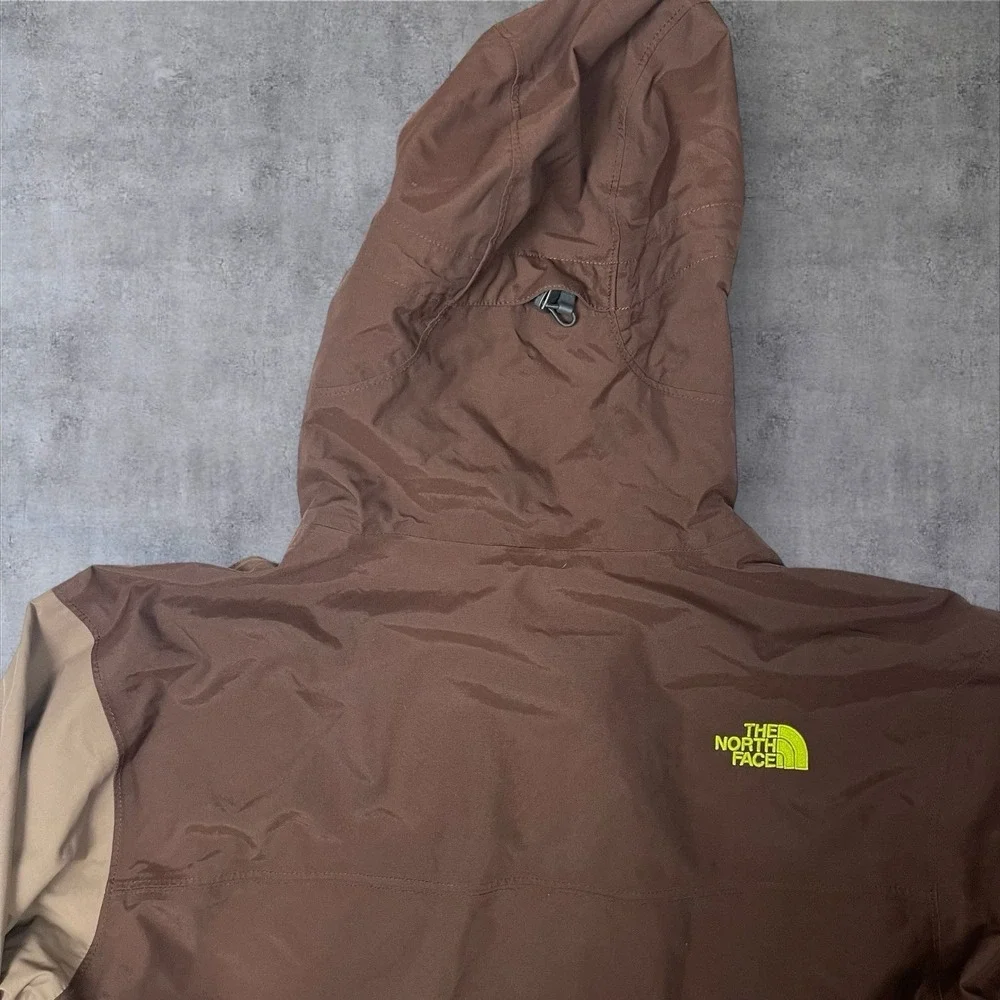 The North Face Cryptic HyVent Parka Jacket‎ Mens M Brown/Green Full Zip  REECO